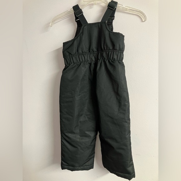 Wonder Nation Ski/Snow/Cold Weather Overall Bibs, Size 2T, Unisex, Black - Picture 3 of 6